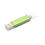 Spritech(TM) New Hot Twoport 8GB USB 2.0 Flash Drive U-disk for Smart Phone Laptop Computer Color Random N4