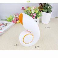 MuLuo Hand Held USB Portable Mini Bladeless Fan Super Mute Conch Desk Fan Orange N8