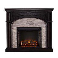 Southern Enterprises Tanaya Electric Fireplace in Ebony and Gray N2