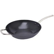 New STARFRIT 32154-006-HELP Light Cast Iron Fry Pan with Helper Handle (11")