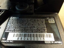 Canon CCTV Camera Analog Pan Tilt Zoom Black Communication VC-C3