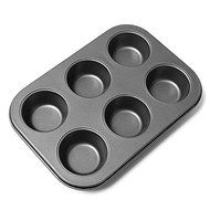 6 Holes Non-Stick Stainless Steel Muffin Cake Baking Pan Cookies Tray N2