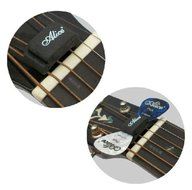 Rubber - with 2 FREE Picks HeadStock 0.81mm Guitar Pick Holder N3