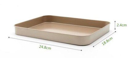 10 inches Super Non-stick steel professional Rectangular Cake Pan Kitchen Bakeware Tray