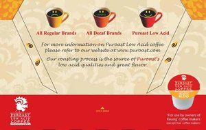 Puroast Low Acid Coffee House Blend Single Serve Coffee, Keurig Compatible, 4.88 Ounce N4