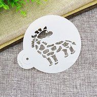 Sher Jungle Animals Cookie Stencil, Cupcake Stencil, Stencil for Cake Decorating,