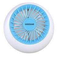 Mini USB Fan GEEDIAR Portable Rechargeable Table Desk Personal Fan for Laptop Room Office Outdoor Travel Blue N5