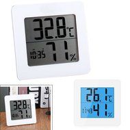 DAN SPEED High accuracy LCD Digital Thermometer Hygrometer Indoor Electronic Temperature Humidity Meter Clock... N3