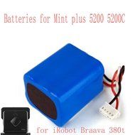 2 Pack 7.2v 3000mAh Nimh iRobot Mint 5200B 5200 Replacement Battery for irobot braava 380t floor mopping robot...