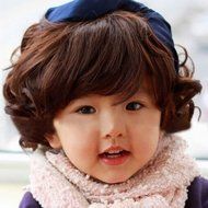 Spritech(TM) Children's Lovely Stylish Deep Brown Fluffy Realistic Short Wavy Curly Hair Wig Fiber Synthetic Wig... N2