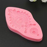 Silicone Jewelry Fondant Cake Mold Pendant Brooch Soap Chocolate Mould N8