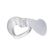 iEFiEL Holiday Cake Cooking Making Heart Mini Cake Pan DIY Baking Mould Removable Bottoms (3 Inch)