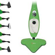 Milex Steam Mop and Steam Cleaner | Microfibre mop pads plus a range of attachments | For steaming tiles, wood... N4
