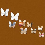 EverTrust(TM) real promotion special offer large pieces butterflies decor modern acrylic diy mirror 3d wall stickers... N2