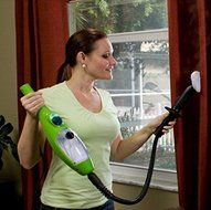 Milex Steam Mop and Steam Cleaner | Microfibre mop pads plus a range of attachments | For steaming tiles, wood... N6