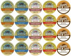 20-count GROVE SQUARE CAPPUCCINO K-Cup Variety Sampler Pack, Single-Serve Cups for Keurig Brewers