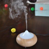 Ultrasonic Aroma Essential Oil Diffuser Humidifier for Home Yoga Office Spa Bedroom Baby Room (Dark Wooden-grain) N9