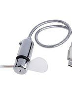 LBLI Mini USB Flexible Time Clock Fan with LED Light for PC/Laptop/Power Bank/USB Charger JIAJU-YONGPING #0654 N2