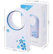 SMO Summer Mini USB 2.0 and Battery Powered Dual Handheld No Leaf Air Condition Bladeless Portable Refrigeration... N5