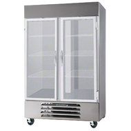 Beverage-Air HBR44-1-G 47" Horizon Series Two Section Glass Door Reach-In Refrigerator 44 cu.ft. Capacity Stainless...