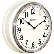 New WESTCLOX 32041W 12&quot; Round Vintage Kitchen Classic Clock, White