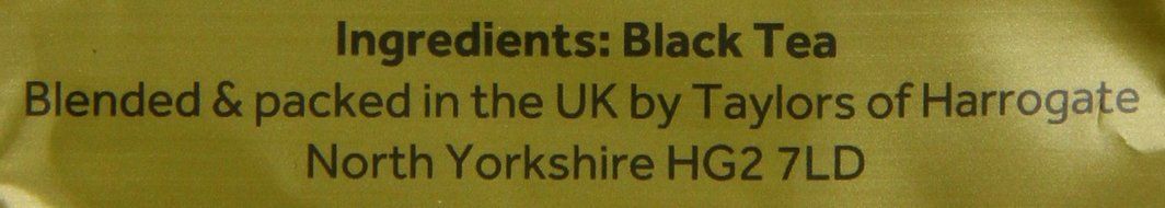 Taylors of Harrogate, Yorkshire Gold, 160-Count, Black Tea Bags N7