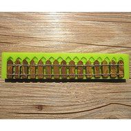 Fence Silicone Fondant Mold Cake Decorating Polymer Clay Mould N9