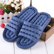 Spritech(TM)Men&#039;s PVC Sandal Slipper Comfortable Shower Beach Shoe Slip On Flip Flop Mazarine L N3