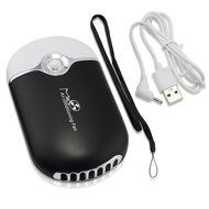 ESUMIC Portable Mini Air Conditioner Travel Handheld USB Rechargeable Cooling Fan for Summer (Black) N5