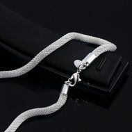 New Fashion 925 Sterling Silver Charm Heart Pendant Beautiful women Necklace box N4