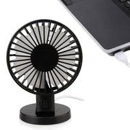 DealPeak Portable Dual Blade Strong Wind Super Mute Desk Table Fan USB Mini Fan Summer Cooler Fan (Pink) N8