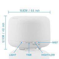 Aromatherapy Essential Oil Diffuser Ultrasonic Air Humidifier with 4 Timer Settings 7 LED Color Changing Lamps...
