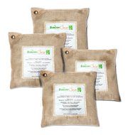 Bamboo Clear - All New Activated Charcoal Air Purifier - Non-Toxic, Chemical Free Deodorizer - 200 Grams (4 Pack... N2