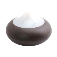 Ultrasonic Aroma Essential Oil Diffuser Humidifier for Home Yoga Office Spa Bedroom Baby Room (Dark Wooden-grain) N10