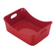 Rachael Ray Stoneware 3-Quart Rectangular Baker, Red N2