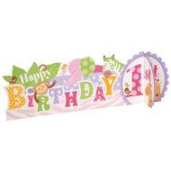 Pink Safari First Birthday Party Blowers, 8ct N4