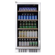 9.53CF ( 270L ) BEVERAGE REFRIGERATOR GLASS DOOR WITH SEAMLESS STAINLESS STEEL TRIM