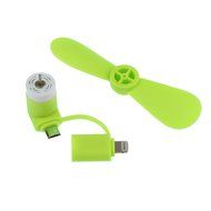 DShop Portable Micro USB and 8 Pin Lightning Mini Phone Fan Dock Handy Cooler Cooling Flexible Personal Mini Fan... N11