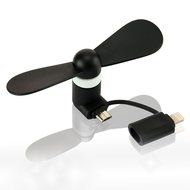 DShop Portable Micro USB and 8 Pin Lightning Mini Phone Fan Dock Handy Cooler Cooling Flexible Personal Mini Fan... N14