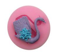 SHINA Swan Cake Fondant Soap Sugar Craft Baking Cake Decorating Silicone Mold #112