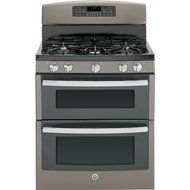 GE JGB850EEFES 30" Slate Gas Sealed Burner Double Oven Range