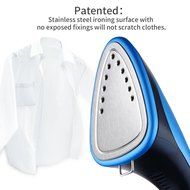Walcut Blue 1350ml Professional Garment Clothes Fabric Dual Bar Steamer Portable Wrinkle Remover Iron Steam N5