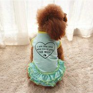 Spritech(TM) Pet Dog Puppy Lovely Cotton Clothes Vest Shirt Small Dog Blue S N13