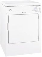 GE DSKP333ECWW Spacemaker 3.6 Cu. Ft. White Electric Portable Dryer