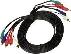 Cmple - Component Video Audio Cable 5-RCA Gold HDTV RGB YPbPr -12 FT