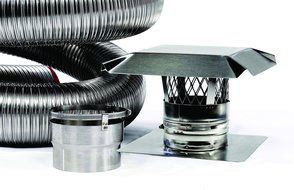 Fireside Chimney Supply FireFlex 316Ti Basic Flexible Chimney Liner Kit - 6in x 20ft