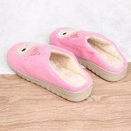 AutumnFall Women Soft Warm Indoor Candy Colors Cotton Slippers Home Anti-slip Shoes (40, Pink) N6