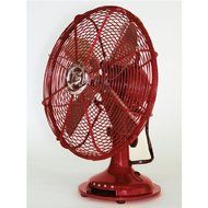 13&quot; Oscillating Table Fan Color: Red