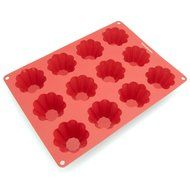 Freshware SM-104RD 15-Cavity Mini Silicone Mold for Homemade Tart, Bundt, Cake, Cheesecake, Pudding, Jello, and... N7