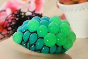 SymWell(TM) Hot funny Anti Stress Face Reliever Grape Ball Autism Mood Vent Squeeze Toy